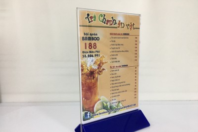 Menu mica tại Quảng Ninh
